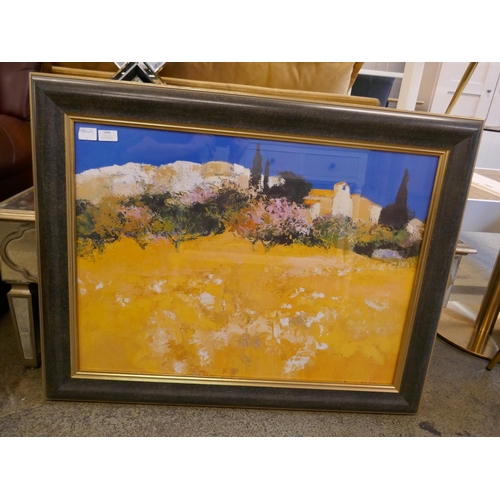 1606 - A 'Yellow Fields' Allenbach framed print