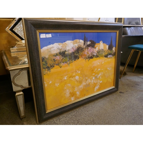 1606 - A 'Yellow Fields' Allenbach framed print