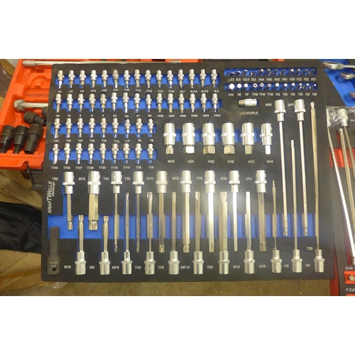 2001 - 3 Kraft Twelve foam tool trays and a dent pulling tool set