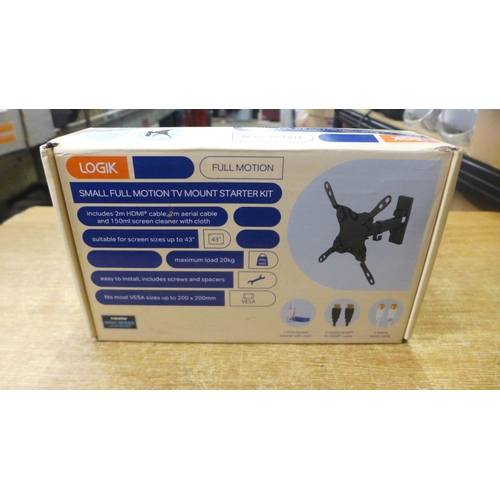 2103 - 2 Logik AV full motion TV wall mounts for up to 43