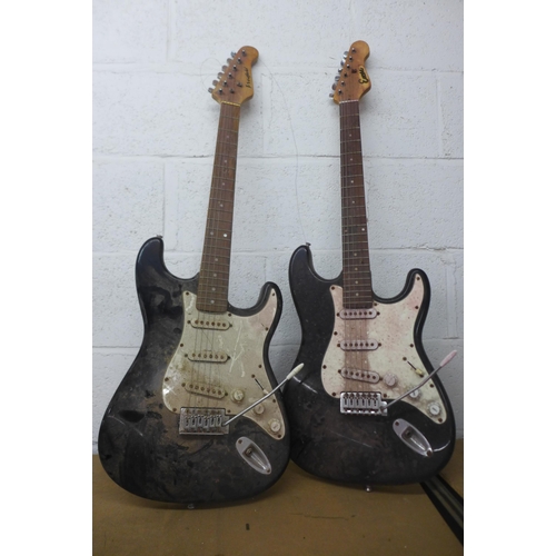 2109 - 3 Electric guitars; a Rockburn, a Westfield and an Encore