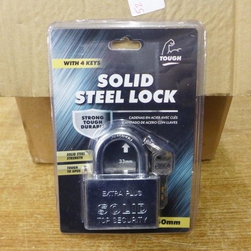 2141 - 14 Tough solid steel padlocks