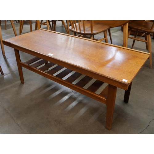 20 - A Myer teak rectangular coffee table