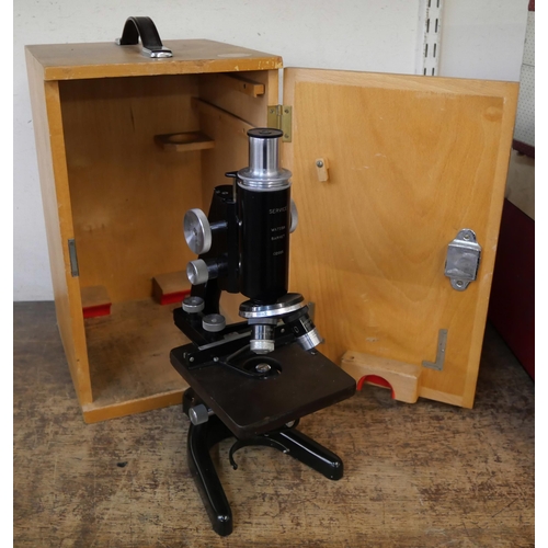 386 - A cased Watson microscope