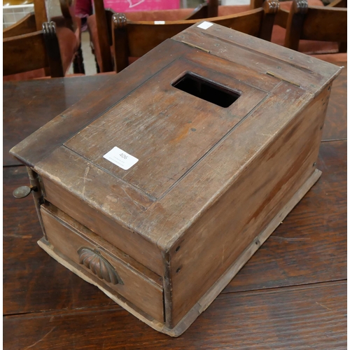 406 - An early 20th Century mahogany cash drawer