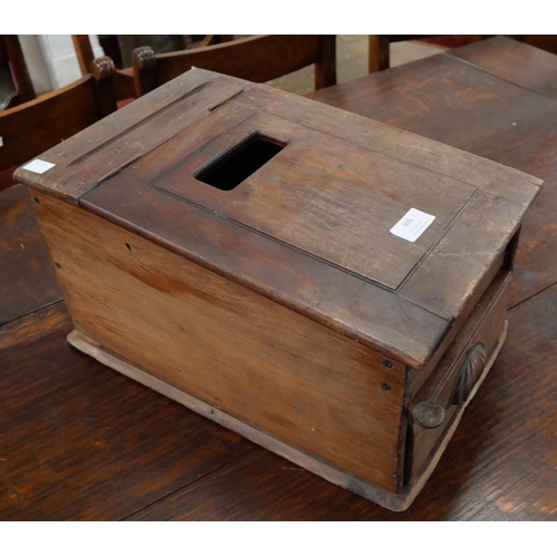 406 - An early 20th Century mahogany cash drawer