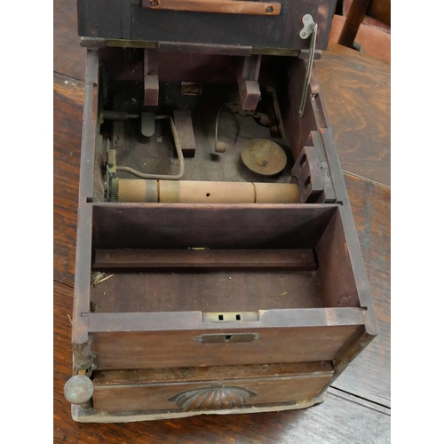 406 - An early 20th Century mahogany cash drawer