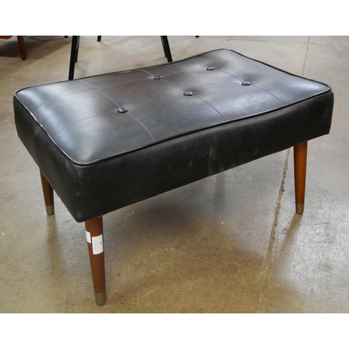 47 - A Miss Muffet black vinyl stool