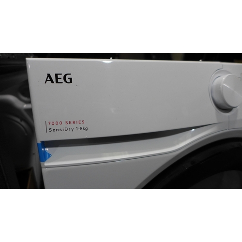 3181 - AEG 7000 Series 1-8KG Freestanding Dryer - Model TR718L4B (4194-108) *This lot is subject to VAT