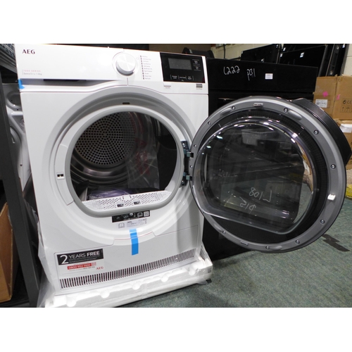 3181 - AEG 7000 Series 1-8KG Freestanding Dryer - Model TR718L4B (4194-108) *This lot is subject to VAT