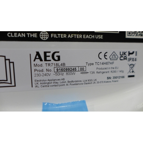 3181 - AEG 7000 Series 1-8KG Freestanding Dryer - Model TR718L4B (4194-108) *This lot is subject to VAT