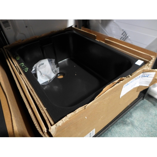 3196 - Matte Black Belfast Style Ceramic Sink (425-220) *This lot is subject to VAT