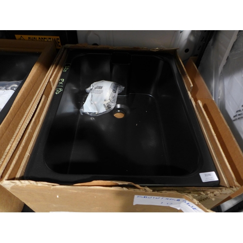 3196 - Matte Black Belfast Style Ceramic Sink (425-220) *This lot is subject to VAT