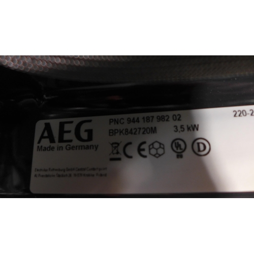 3208 - AEG Pyrolytic Single Oven  H594xW594xD567, model no -BPK842720M, Original RRP £1,109 inc VAT (425-14... 