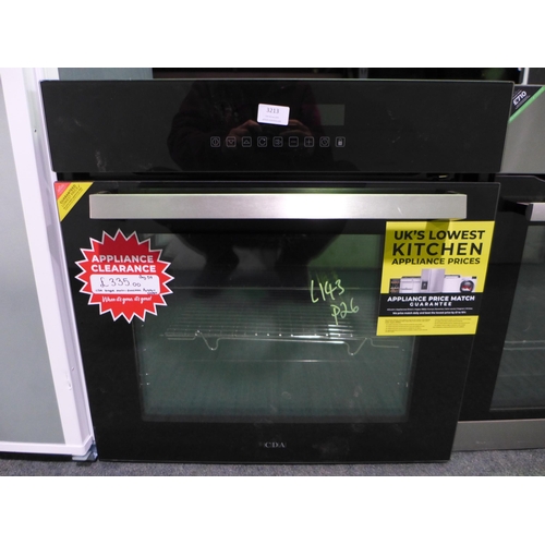 3213 - CDA Single Multi-Function Pyrolytic Oven H595xW595xD567, model no -SK511BL, Original RRP £420.83 inc... 