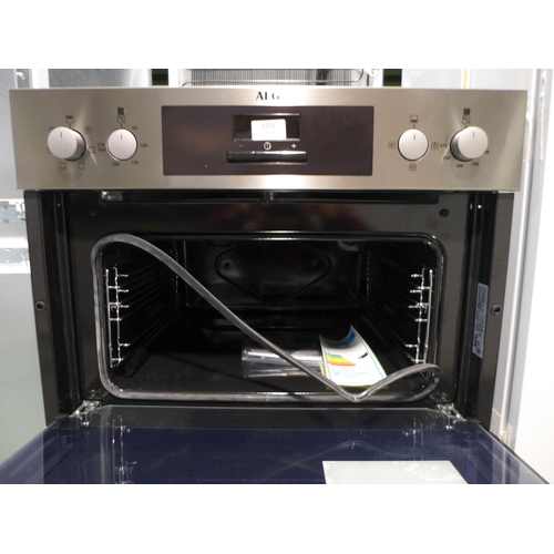 3221 - AEG  Built In Double Oven - Missing Shelves - H888xW594xD568, model no -DEB331010M, Original RRP £55... 