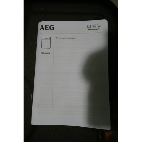 3230 - AEG Fully Integrated Dishwasher H818xW596xD550, model no -FSB42607Z, Original RRP £382.50 inc VAT (4... 