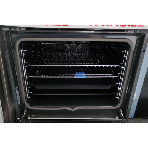 3234 - Zanussi Black Single Pyrolytic Oven with AirFry - Damaged Control Panel -  H594xW594xD568, Original ... 