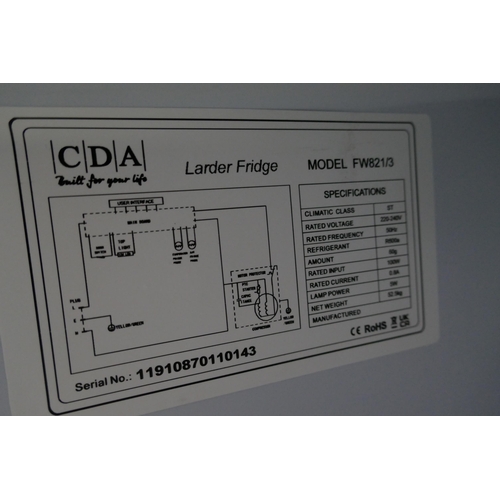 3237 - CDA Integrated Tower Fridge H1780xW540xD545, model no -FW821, Original RRP £435.83 inc VAT (425-69) ... 