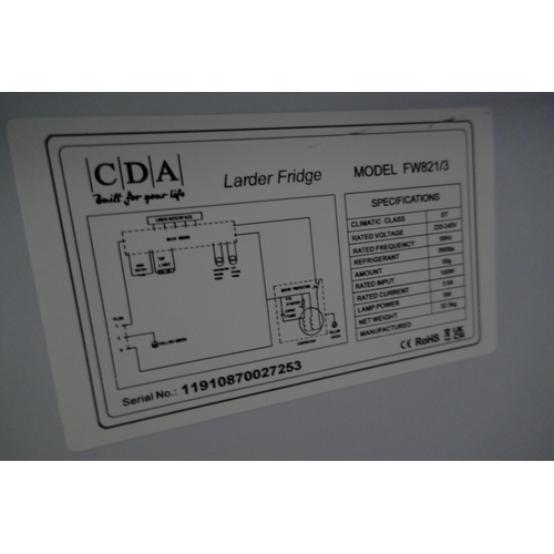 3244 - CDA Integrated Tower Fridge  H1780xW540xD545, model no -FW821, Original RRP £435.83 inc VAT (425-21)... 