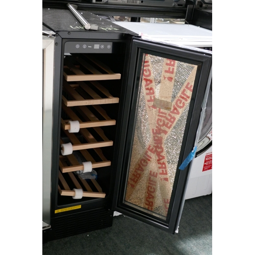 3253 - Viceroy Under Counter 30cm Wine Cooler - Broken Glass Door - H870xW295xD570, model no -WRWC30BK, Ori... 