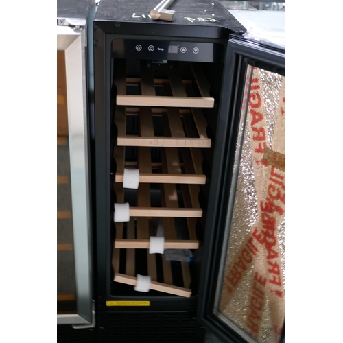 3253 - Viceroy Under Counter 30cm Wine Cooler - Broken Glass Door - H870xW295xD570, model no -WRWC30BK, Ori... 