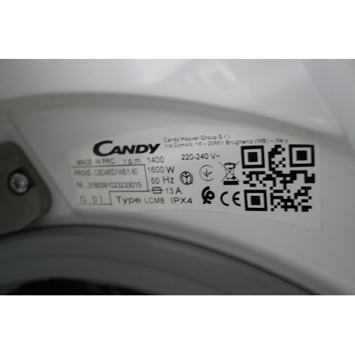 3263 - Candy Smart Integrated Washer Dryer (9+5kg) (H820xW600xD525) - model no.:- CBD 495D1WE, original RRP... 