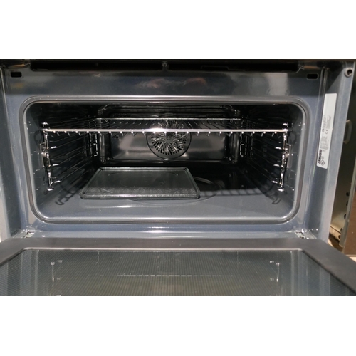 3285 - Zanussi  Black Compact Multifunction Microwave Oven - Missing Shelves - Model ZVENM6KN   H455xW595xD... 