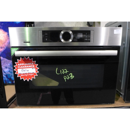 3021 - Bosch Compact Steam Oven With Home Connect - Model CSG656B56WB, Original RRP £ 867.00 (425-122) * Th... 