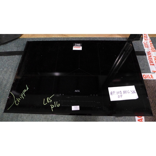 3026 - AEG  5 Zone Multiple Bridge Induction Hob - Damaged/Chipped, Model IKE85751FB, H44xW780xD490, Origin... 