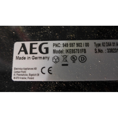 3026 - AEG  5 Zone Multiple Bridge Induction Hob - Damaged/Chipped, Model IKE85751FB, H44xW780xD490, Origin... 