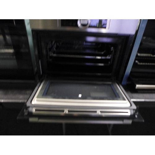 3035 - Bosch Series 8 Compact Oven with Microwave  H455xW595xD548, model no. -CMG633BS1B, Original RRP £807... 