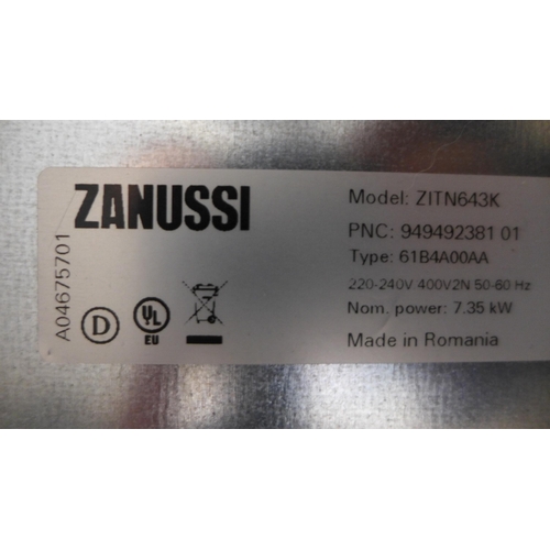 3053 - Zanussi Hob2Hood Induction 4 Zone Hob (H44xW590xD520) - model no.:- ZITN643K, original RRP £249.17 i... 