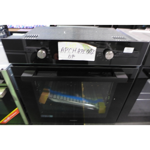 3067 - Viceroy Black Glass Single Electric Fan Oven, Model WR0V60BK (425-107) * This lot is subject to VAT