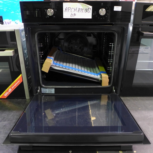 3067 - Viceroy Black Glass Single Electric Fan Oven, Model WR0V60BK (425-107) * This lot is subject to VAT