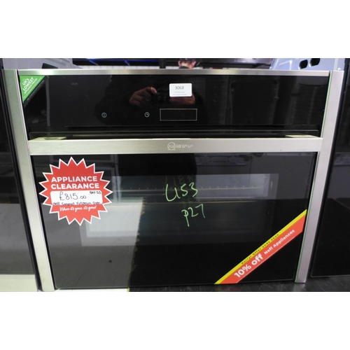 3068 - Neff N45 Compact Full steam Oven - Stainless Steel H455xW595xD548, model no -C17FS32N0B, Original RR... 