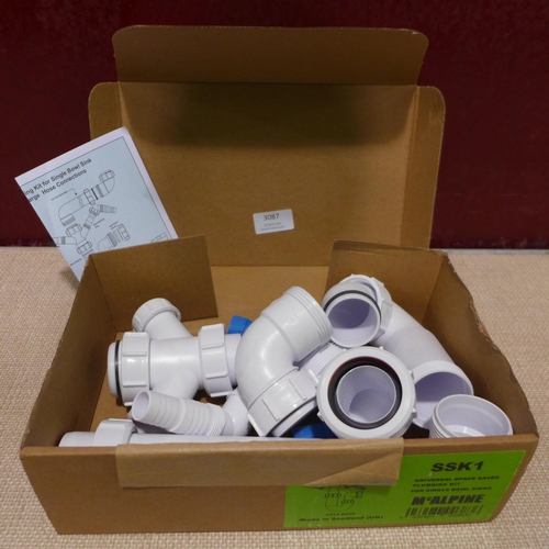 3087 - Mcalpine Space Saver Plumbing Kit ( For Single Bowl) (425-191) * This lot is subject to VAT