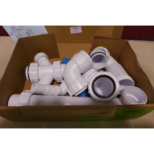 3087 - Mcalpine Space Saver Plumbing Kit ( For Single Bowl) (425-191) * This lot is subject to VAT