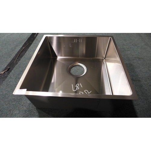 3104 - Idro Undermount Stainless Steel 1.0 Bowl Sink (400x400), original RRP £249.17 inc. VAT (4194-81) *Th... 