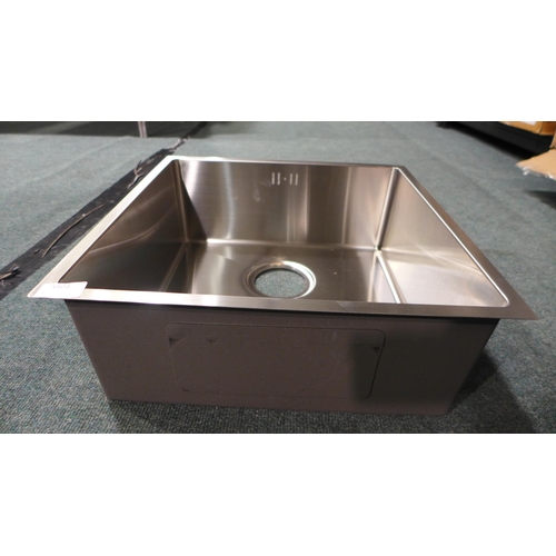 3104 - Idro Undermount Stainless Steel 1.0 Bowl Sink (400x400), original RRP £249.17 inc. VAT (4194-81) *Th... 