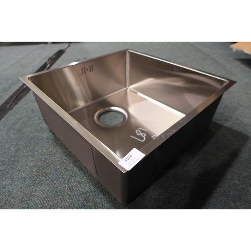 3104 - Idro Undermount Stainless Steel 1.0 Bowl Sink (400x400), original RRP £249.17 inc. VAT (4194-81) *Th... 