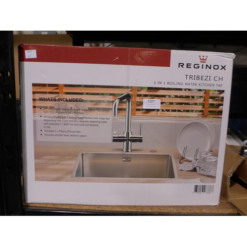 3107 - Reginox Tribezi Chrome Hot Water Tap & Tank - Incomplete -  original RRP  £249.99 + vat (314-306/901... 