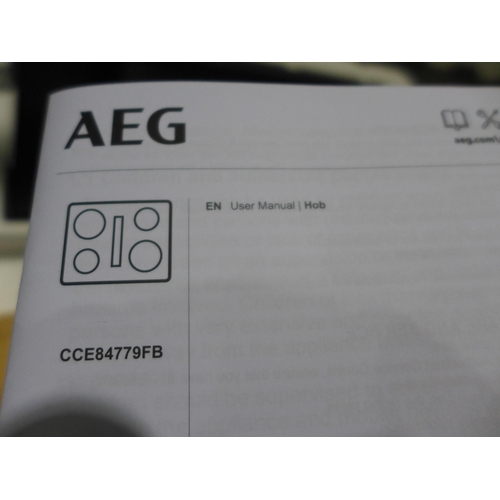 3118 - AEG 4 Zone Venting Induction Hob - Model CCE84779FB, H216xW830xD515, Original RRP £2499.17 inc VAT (... 