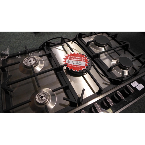 3139 - Neff Gas On Glass 5 Burner Hob With FlameSelect (two burners missing) (H45xW750xD520) - model no.:- ... 