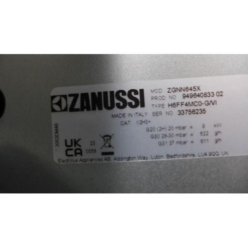 3148 - Zanussi Gas 4 Burner Hob Model: ZGNN645X (4194-248) *This lot is subject to VAT