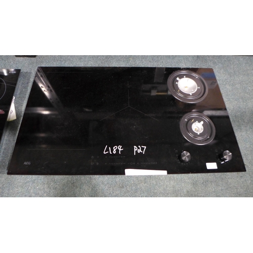 3152 - AEG Dual Fuel 5 Zone Hob ( Missing Burners) - Model HDB95623NB (H47xW880xD520), original RRP £815.84... 