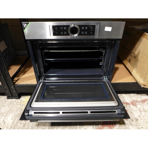 3154 - Bosch Series 8 Compact Oven with Microwave/Grill (H455xW595xD548) - model no.:- CMG633BB1B, original... 