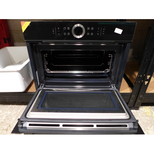 3155 - Bosch Series 8 Compact Oven with Microwave/Grill (H455xW595xD548) - model no.:- CMG633BB1B, original... 