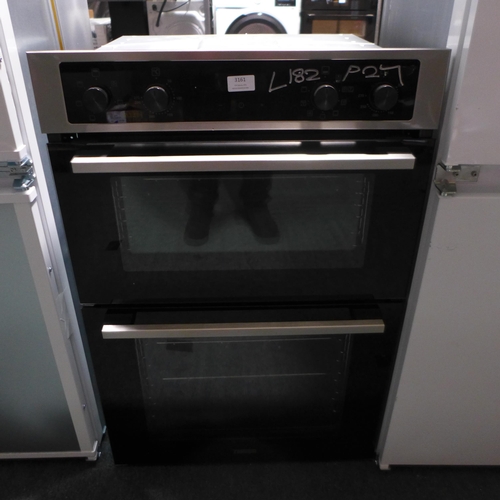 3161 - Zanussi Built In Airfry Double Oven (H888xW594xD568 - model no.:- ZKCNA4X1, original RRP £440.84 inc... 