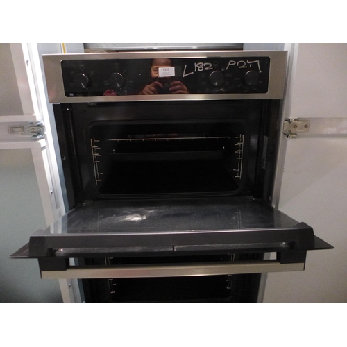 3161 - Zanussi Built In Airfry Double Oven (H888xW594xD568 - model no.:- ZKCNA4X1, original RRP £440.84 inc... 